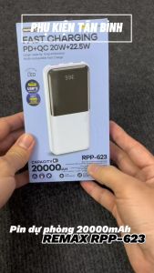 Pin Dự Phòng Remax RPP-623 20000mAh Sạc Nhanh Chính Hãng