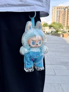 Labubu Vinyl Doll Protective Case Thickened High Definition Baby Walking Bag Cartoon Style Daily Use Soft Plush Toy Carrier