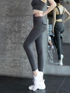 High-Waist Yoga Pants Womens Tight Fit Training Sports Abdomen Control Summer New Style Running Fitness Long Pants