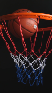 Elite Nylon Basic Basketball Net Pair Tri-Color