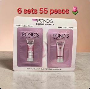 Ponds Bright Miracle Niasorcinol Sample Pack Facial Foam and Day Cream. Step 1 Facial Foam Step 2 Day Cream. For Clearer Glowing Skin. Beauty Skin Care Serum & Essence.