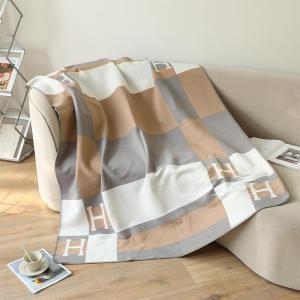 MOLORE | Check Plaid Blanket Scandinavian Thick Warm Knitted Cashmere-like