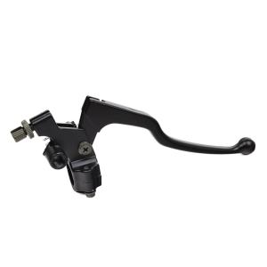 Cần Gạt Côn Tay Lái Hợp Kim Nhôm Đen Dành Cho Xe Mô Tô Địa Hình Xe Máy ATV Có Dây Cáp Phanh & Côn Bện Phía Trước