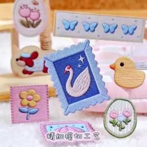 Mr.paper | Mr.Paper 18 Sheets Imitation Embroidery Sticker Book Cute Creative DIY Decor for Journal Photo Frame Scrapbook Collage