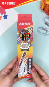 GREEBEL Pensil kayu 2B 7044 Grafity (12PCS/SET) / Pensil Tulis Karakter Graphite Ujian sekolah Pensil Gambar