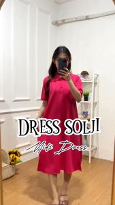 AQILA - Dress Solji - Midi Dress Wanita - Dress Wanita RIB