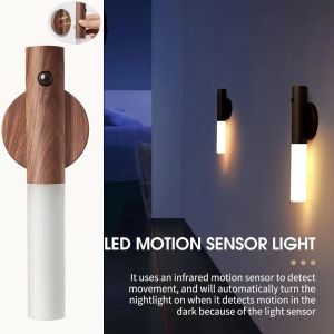 Smart Motion Sensor Night Light - LED Ambient LightingRechargeable Wall/Cabinet Light for Bedroom Nursery Hallway Kitchen Decor