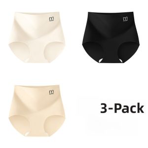 Miiow | High Waist Ice Silk Womens Underwear Triangle Shorts Seamless Comfortable Antibacterial Abdomen Shaping Butt Lifting MiiOW
