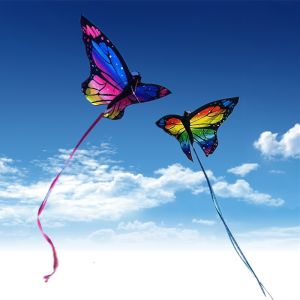 Colorful butterfly kites flying Outdoor toys sports animal kite professional kite wind kites sting line dragon kites factory