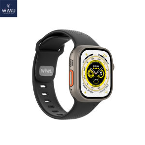 WIWU Fluororubber Watch Band for Apple Watch Ultra 2/Ultra 3 Band 44mm 45mm 46mm 49mm FKM Rugged Rubber Strap for iWatch Series 11 10 9 8 SE