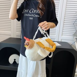 JIFANPAUL | Cute and Therapeutic Chicken Toy Bag Shoulder Bag