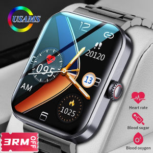 MI 2025 Blood Glucose Smart Watch Men Women Bluetooth Calls Custom Dial 105 Sports Modes Fitness Bracelet 1.9 HD Smartwatch Men Women For IOS Android