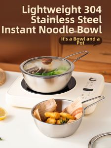 Stainless Steel 304 Large Capacity Soup Pot with Lid and Handle