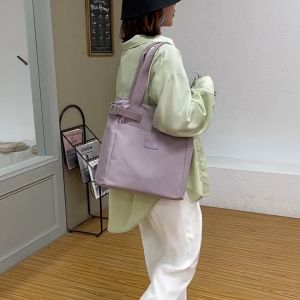 Tote Bag Nylon Bag College Student Women Working Shopping Bag Beg Wanita Pelajar Perempuan单肩手提百搭防水尼龙包