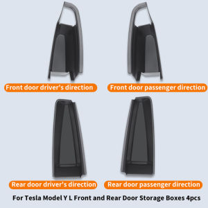For 6-Seater Tesla Model YL Door Handle Storage Box Front and Rear Door Storage and Organization Box Storing Small Items. 4pcs
