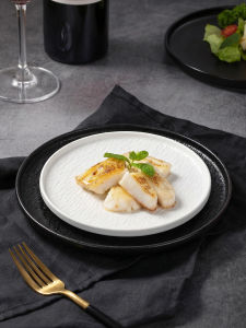 mornenjoy | Japanese Underglaze Colored Plates Black White
