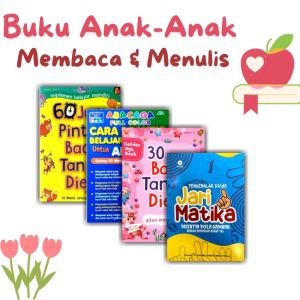 Buku Anak Belajar Baca Tulis 60 Jam - Abacaga - Dasar Jarimatika - 30 Menit Baca Tanpa Di Eja / R S
