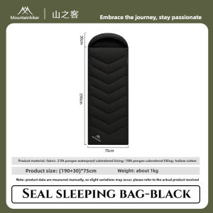 Mountainhiker | MOUNTAINHIKER Cotton Sleeping Bag Up And Down Splicing Double Person Outdoor Camping Lightweight Summer Autumn Warm Sleeping Bag