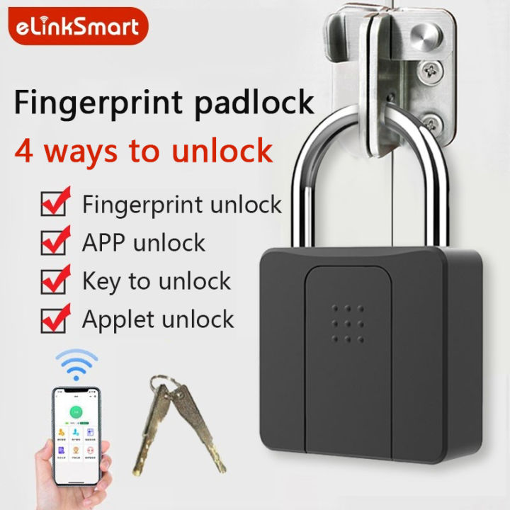 Fingerprint Padlock, Bluetooth Lock, APP, IP65 Waterproof