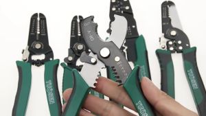 Tang Multifungsi Terisolasi Crimp Terminal Skun Crimper Pengupas Kabel Pemotong Penjepit Kawat Plier