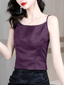 Elegant Strap Vest Womens Summer New Style Midlife Mom Atmosphere Inner Wear Top Slim Fit Sleeveless Base Shirt Spring Autumn