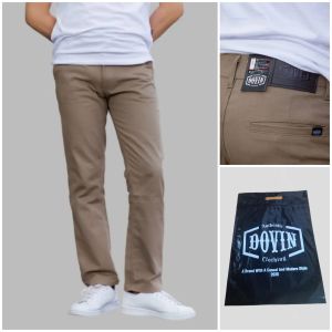 Celana Chino Panjang Pria Standar Hitam