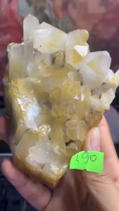 Đá thạch anh màu vàng hốc trứng tự nhien Citrine mã 390