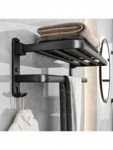 No-Drilling Bathroom Shelf Space Aluminum