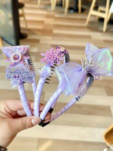 Princess Style Anti-Slip Cute Cartoon Toothed Hairband Baby Girl Headwear Comfortable Non-Tightening Hair Accessories
