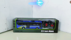 Đồ chơi xe bus thành phố điều khiển mở cửa có đèn ra vào bộ quà tặng cho bé