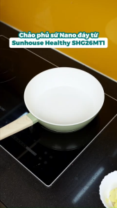 Chảo Phủ Sứ Nano Đáy Từ SUNHOUSE HEALTHY SHG20/24/26MT1 - Hàng Chính Hãng