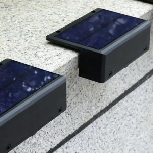 LED Solar Light Outdoor Super Bright Waterproof Garden Light Pathway Yard Steps Fence Lamps Balcony Stairs Wall Washing Lights