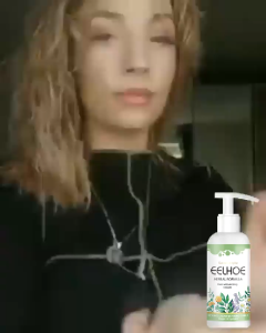 EELHOE Elastic Plumping Hair Cream - Anti-Frizz Curly Hair Plumpingครีมบำรุงผมเพิ่มความยืดหยุ่น แก้ปัญหาผมขนาดรุน แ ครีมบำรุงผมเพิ่มความยืดหยุ่น แก้ปัญหาผมขนาดรุน