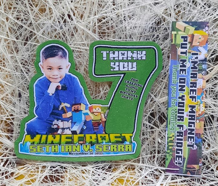 Minecraft Ref Magnet Souvenir ( Any Theme / Size/ Shape / Number will ...