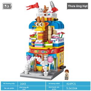 Loz | Bộ Xây Dựng Cửa Hàng Kẹo Nhật Bản Nhỏ Gọn