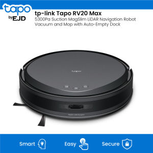 tp-link Tapo RV20 Max 5300Pa Suction MagSlim™ LiDAR Navigation Robot Vacuum and Mop with Auto-Empty Dock | TP-Link Tapo by EJD