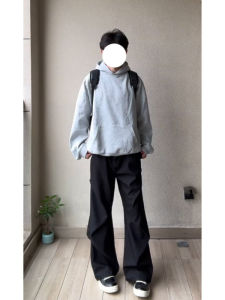 Quần Ống Rộng Xếp Ly Đen Rộng Rãi Cho Nam Quần Dài Thường Ngày Dáng Rộng Cao Cấp Đa Năng Thoải Mái Thời Trang