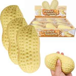 Peanut Squishies Stress Balls Fidget Toys Anxiety Relief Squeeze Dough Ball Soft Squeeze Decompression Toy for Adults Kids