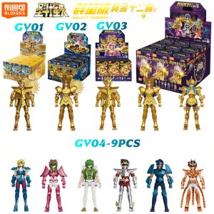 BLOKEES Saint Seiya Galaxy Version Vol.5 Blind Box Building Blocks Action Figure Aries Shion Surplice Model Collectible Toys