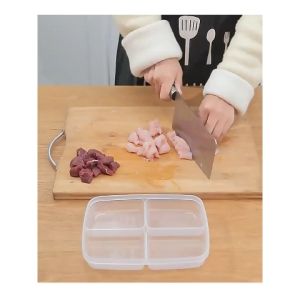 Hộp nhựa đựng thực phẩm chia nhiều ngăn khay hộp trữ đông đồ ăn nhựa dùng trong tủ lạnh lò vi sóng -joyhome_officia