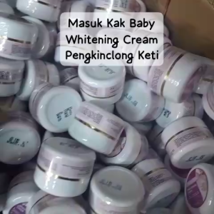 Baby Whitening Cream Pemutih Badan Ketiak Leher Pantat dan Selangkangan Permanen 3x Lebih Cepat