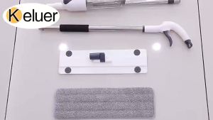 KADONIA Spray Mop ไม้ถูพื้นสเปรย์ ไม้ถูพื้นพ่นน้ำ พร้อมผ้า 1 ผืน ไม้ถูพื้น แบบฉีดน้ำได้ สเปรย์ม็อบ หมุนได้ 360 องศา