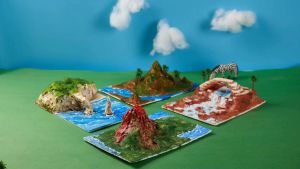 Bộ đồ chơi tô nặn tạo hình thiên nhiên Trái Đất đồ chơi nghiên cứu khoa học giảng dạy thông minh Địa Lý Thế Giới DIY