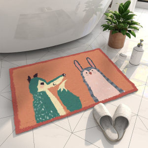 Water Absorbent Anti-Slip Bathroom Door Rug Thick
