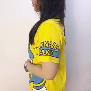 099 COD kaos Wanita Lengan Pendek Donald Angry Kuning Dewasa