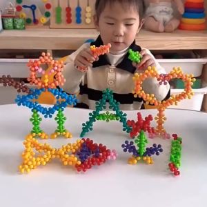 Mô hình lắp ráp hình hoa mai 3D xoay chiều Hộp 200 Chi Tiết Đồ chơi giáo dục cho trẻ em Đồ chơi rèn luyện trí thông minh cho bé