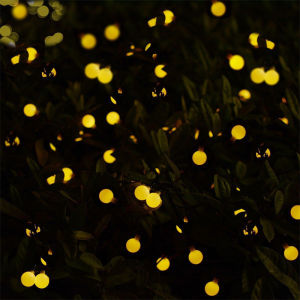 โคมไฟกลางแจ้ง Ball Garland ไฟ String Holiday Party ตกแต่งพลังงานแสงอาทิตย์