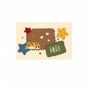 YUNHAOBUYI | Vintage Dopamine Waterproof Pet Mat