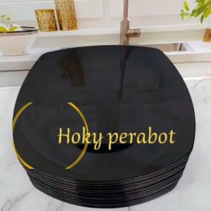 12 PCS PIRING MELAMIN KOTAK CEPER PIRING DATAR TEBAL KUAT DAN ANTI PECAH