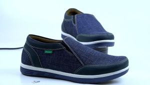 Sepatu Casual Pria Slide Slop Khamzo D03 Sepatu Kerja Cowok Slip On